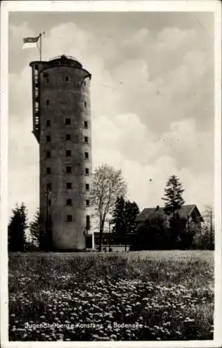 Ak Konstanz am Bodensee, Jugendherberge, Turm