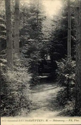 Ak Ostseebad Brunshaupten Kühlungsborn, Helenenweg