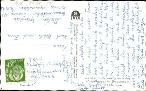 Ak Weidenberg in Oberfranken, Treppe zum Oberen Markt