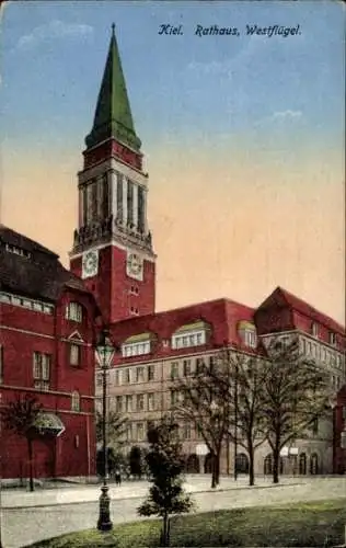 Ak Kiel, Rathaus, Westflügel