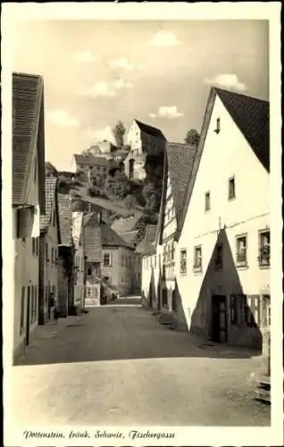 Ak Pottenstein in Oberfranken, Fischergasse