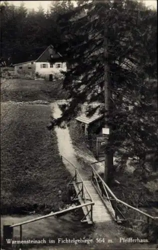 Ak Warmensteinach im Fichtelgebirge, Pfeifferhaus