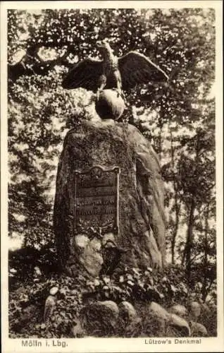 Ak Mölln im Herzogtum Lauenburg, Lützows Denkmal