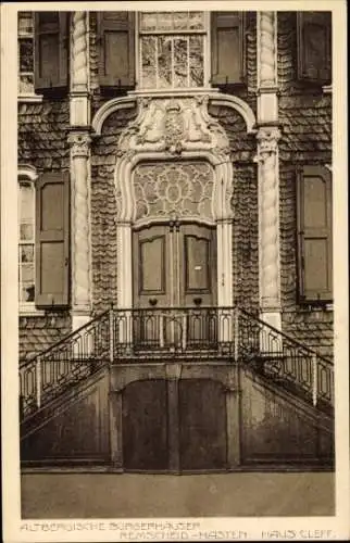 Ak Hasten Remscheid im Bergischen Land, Altbergische Bürgerhäuser, Haus Cleff