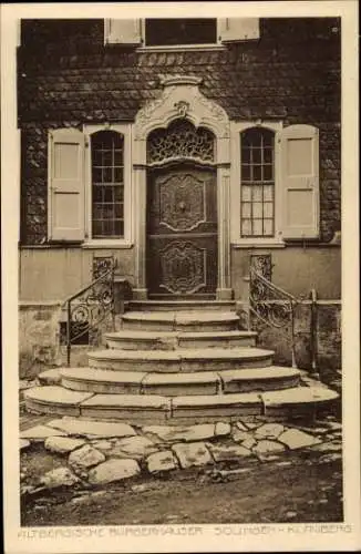 Ak Klauberg Solingen in Nordrhein Westfalen, Altbergisches Bürgerhaus