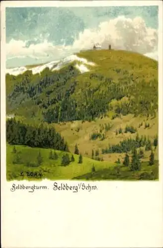 Ak Feldberg im Schwarzwald, Feldbergturm