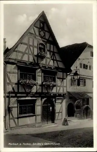 Ak Marbach am Neckar, Schiller's Geburtshaus