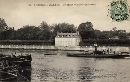 Ak Corbeil Essonne, Castel Joli, Propriete Waldeck-Rousseau