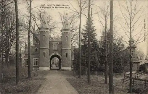 Ak Mortagne du Nord, Le Chateau de Madame de B