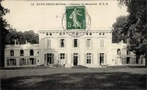 Ak Évry Petit Bourg Évry Essonne, Chateau de Beauvoir