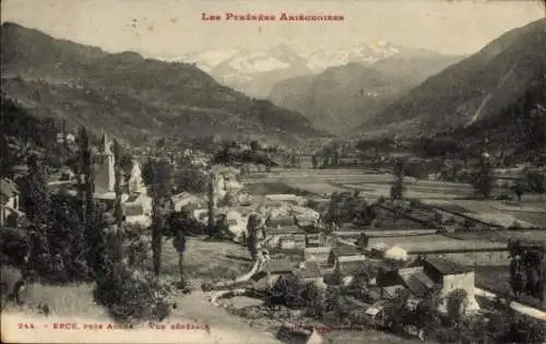 Ak Aulus les Bains Ariege, Erce, Gesamtansicht