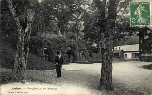 Ak Aulus les Bains Ariege, Vue Generale des Thermes