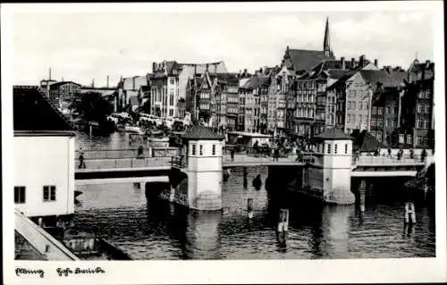 Ak Elbląg Elbing Westpreußen, Brücke