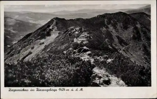 Ak Region Königgrätz Riesengebirge Tschechien, Kozí hřbety, Ziegenrücken