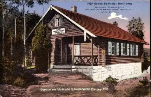 Ak Streitberg Wiesenttal Fränkische Schweiz, Jugend-Wanderherberge auf der Streitburg