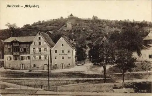 Ak Hersbruck im Nürnberger Land Bayern, Michelsberg, Gasthaus Sommerkeller