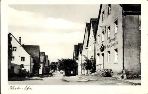 Ak Plech in Oberfranken, Straßenpartie, Wirtschaft Georg ?