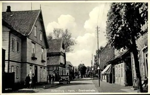 Ak Rotenburg in Hannover Rotenburg an der Wümme, Goethestraße