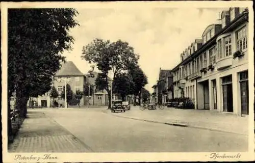 Ak Rotenburg an der Wümme, Pferdemarkt