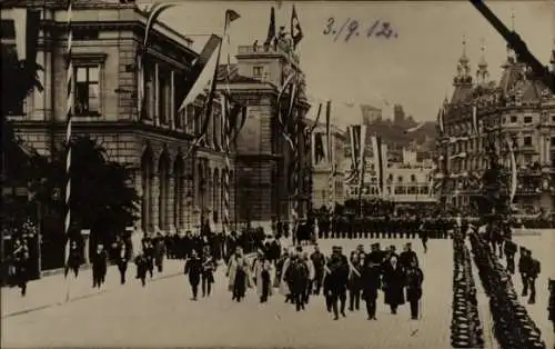 Ak Zürich Stadt Schweiz, Kaiser Wilhelm II. zu Besuch am 3. September 1912