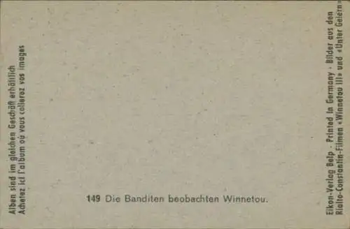 Sammelbild Karl May Szene aus Rialto-Constantin-Filmen "Winnetou III" und "Unter Geiern", Bild 149