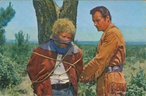 Sammelbild Karl May Szene aus Rialto-Constantin-Filmen "Winnetou III" und "Unter Geiern", Bild 148