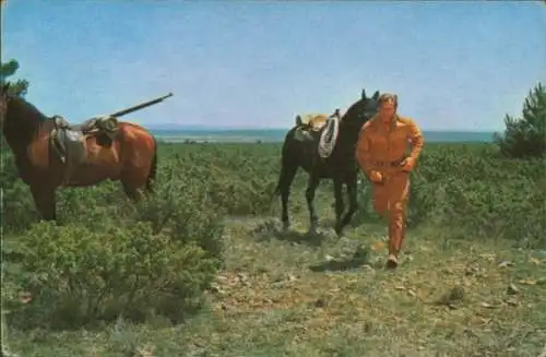 Sammelbild Karl May Szene aus Rialto-Constantin-Filmen "Winnetou III" und "Unter Geiern", Bild 147