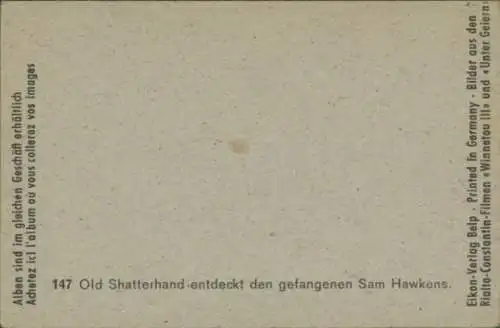 Sammelbild Karl May Szene aus Rialto-Constantin-Filmen "Winnetou III" und "Unter Geiern", Bild 147