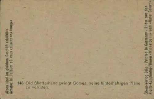 Sammelbild Karl May Szene aus Rialto-Constantin-Filmen "Winnetou III" und "Unter Geiern", Bild 146