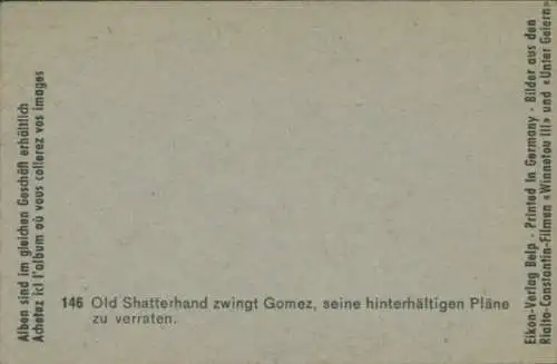 Sammelbild Karl May Szene aus Rialto-Constantin-Filmen "Winnetou III" und "Unter Geiern", Bild 146