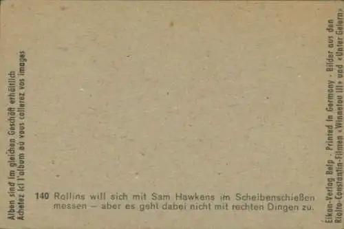 Sammelbild Karl May Szene aus Rialto-Constantin-Filmen "Winnetou III" und "Unter Geiern", Bild 140