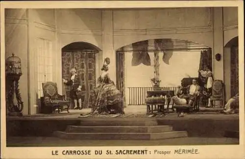 Ak La Carrosse du St. Sacrement, Prosper Merimee, Theatre du Marais, Bruxelles