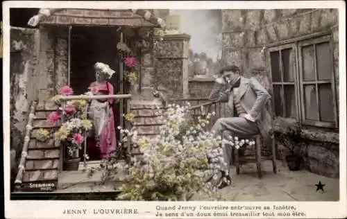 Ak Jenny l'ouvriere, Quand Jenny l'ouvriere entr'ouvre sa fenetre, Theaterszene