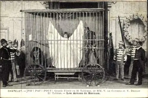 Ak Paris I, Théâtre du Châtelet, Les Arenes de Barnum, de Cottens, Darlay