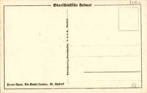 Künstler Ak Herm-Neue, Wodzisław Śląski Loslau Schlesien, Landwirte, Kirche