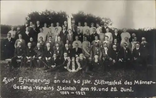 Ak Steinlah Haverlah in Niedersachsen, 40jähriges Stiftungsfest des Männer-Gesang-Vereins, 1927