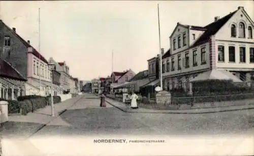 Ak Nordseebad Norderney Ostfriesland, Friedrichstraße