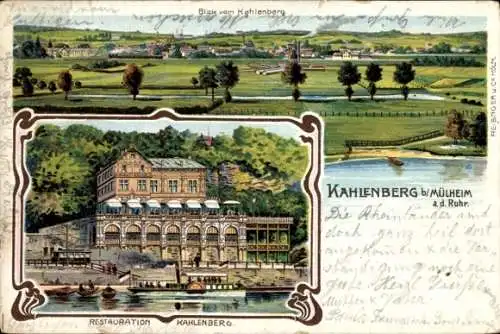 Litho Mülheim an der Ruhr, Restauration Kahlenberg