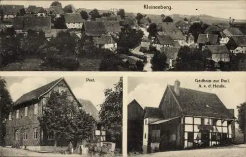 Ak Kleinenberg Bad Pyrmont in Niedersachsen, Gesamtansicht, Post, Gasthaus zur Post