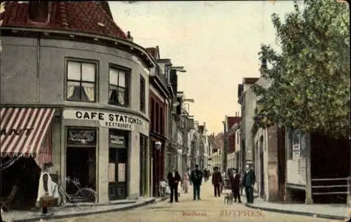 Ak Zutphen Gelderland, Burlheze, Café