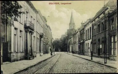 Ak Enschede Overijssel Niederlande, Langestraat
