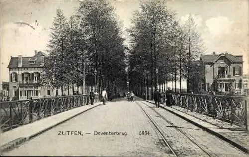 Ak Zutphen Gelderland, Deventerbrug