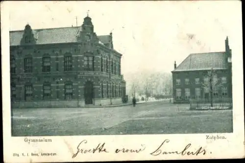 Ak Zutphen Gelderland, Gymnasium