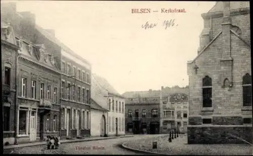 Ak Bilzen Flandern Limburg, Kerkstraat