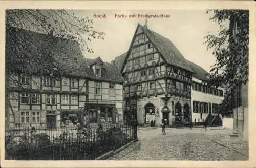 Ak Soest in Westfalen, Freiligrath-Haus