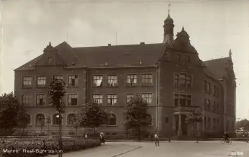 Ak Herne im Ruhrgebiet Westfalen, Real-Gymnasium