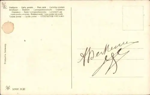 Ak Katzenfamilie, Kätzchen, Waschwanne