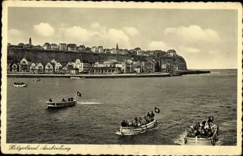 Ak Nordseeinsel Helgoland, Ausbootung