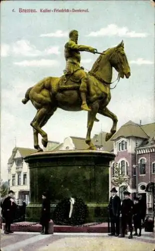 Ak Hansestadt Bremen, Kaiser Friedrich Denkmal