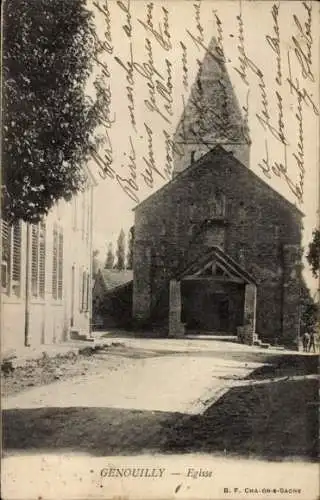 Ak Genouilly Saône et Loire, Kirche